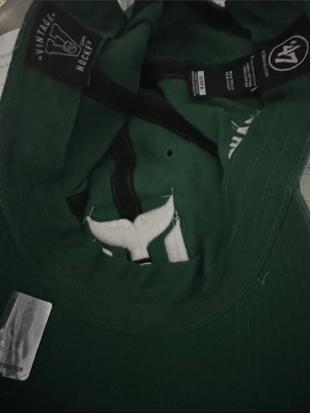 Vintage NHL Whalers 47’ Green Baseball Cap - Picture 5 of 6